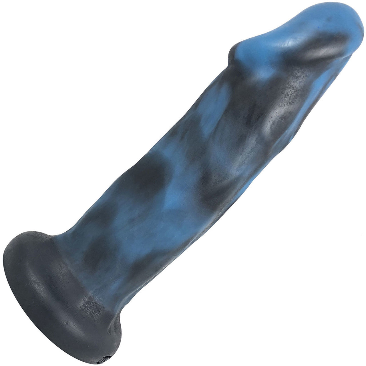 Carter Pack And Play Silicone Dildo by New York Toy Collective - Blue & Black