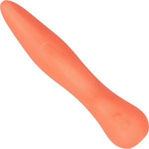 The Blossom Swan Rechargeable Silicone Dual Stimulation Rotating Vibrator - Orange