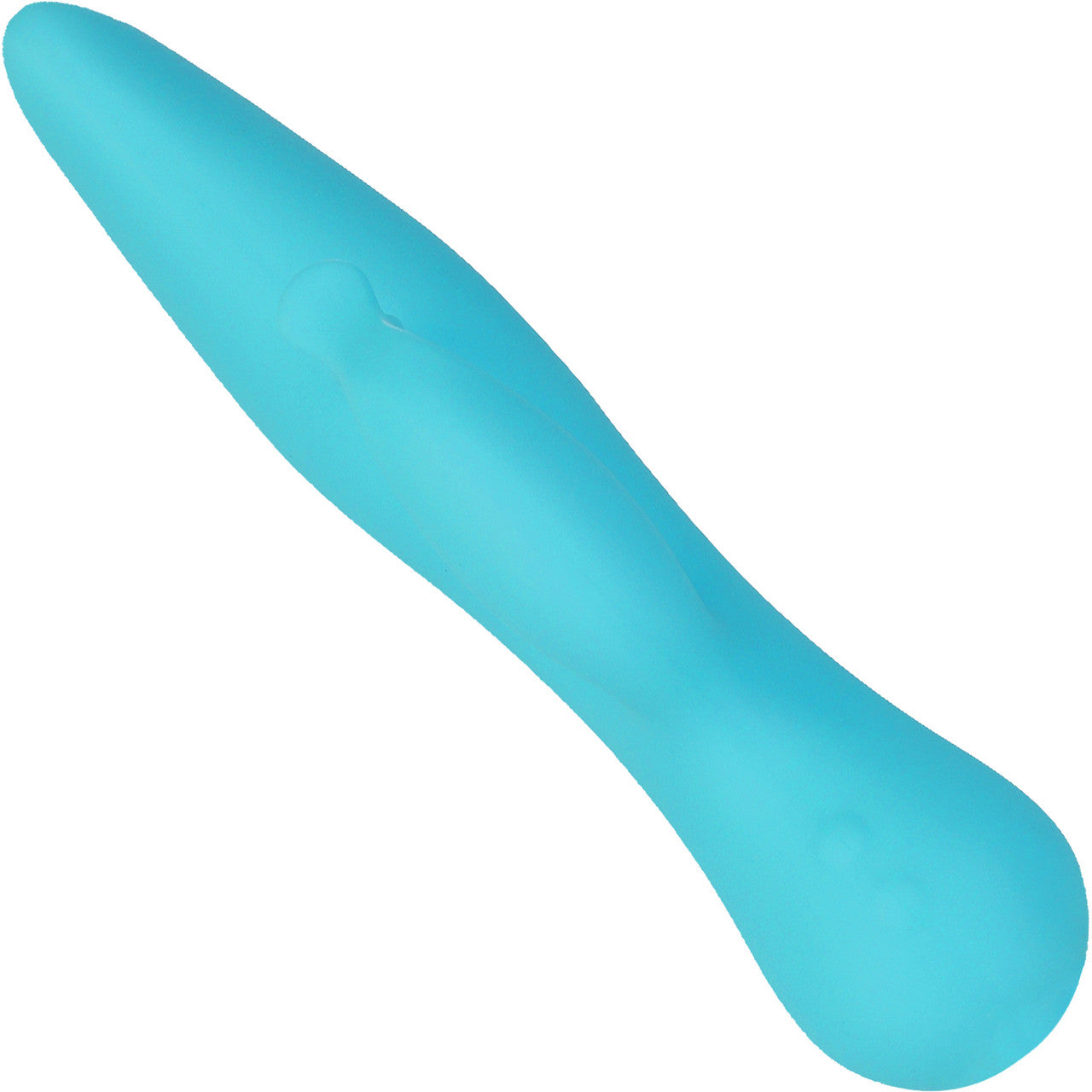 The Kissing Swan Rechargeable Silicone Dual Stimulation Rotating Vibrator - Blue