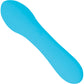 The Mini Swan Wand Rechargeable Waterproof Silicone Glow In The Dark G-Spot Vibrator - Blue