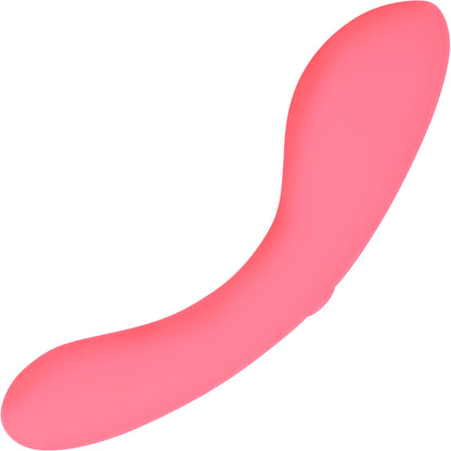 The Mini Swan Wand Rechargeable Waterproof Silicone Glow In The Dark G-Spot Vibrator - Pink