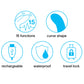 Happy Rabbit® Slimline Curve Silicone Rabbit Vibrator