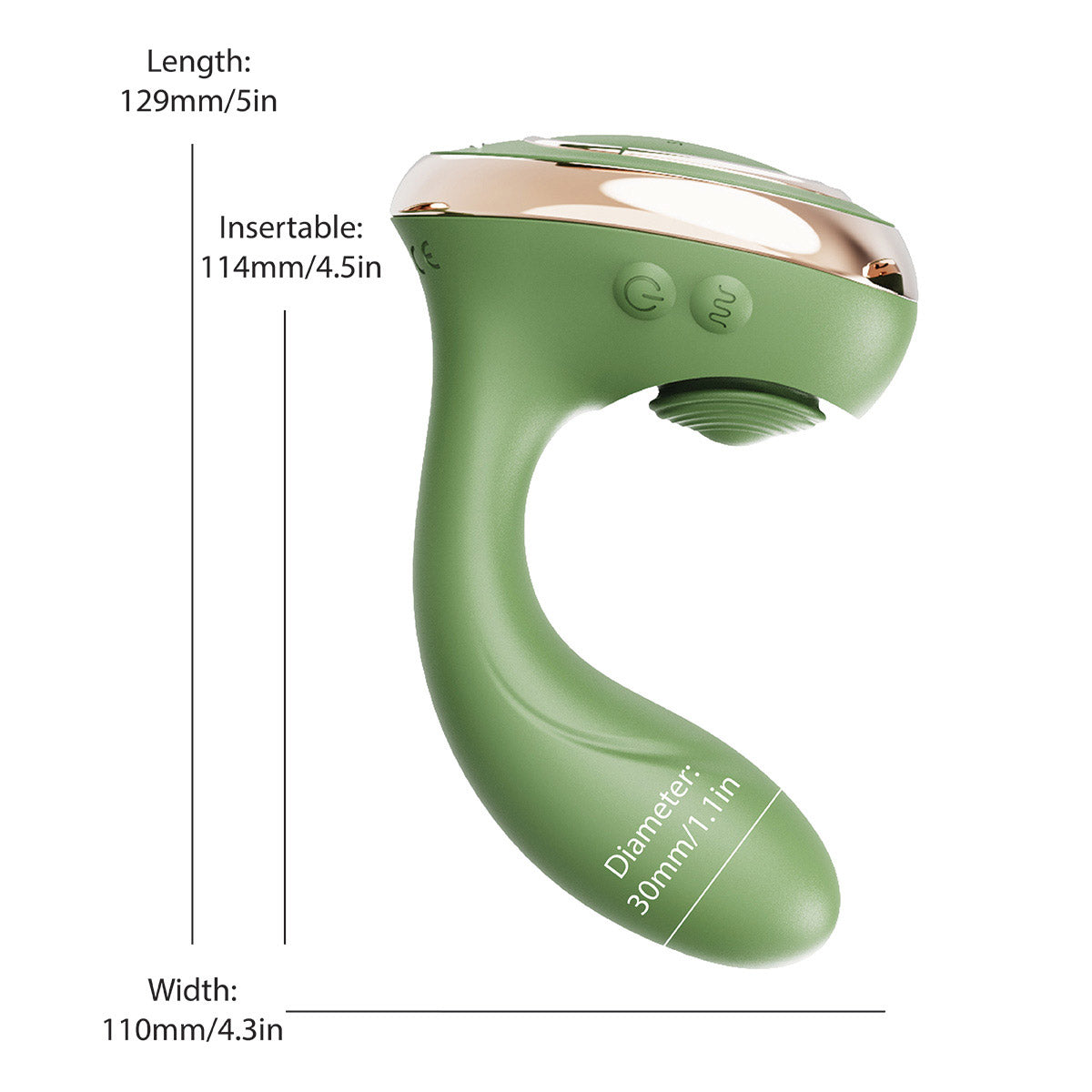 Swan® Reign Dual Stimulation Pulsing Silicone Vibrator