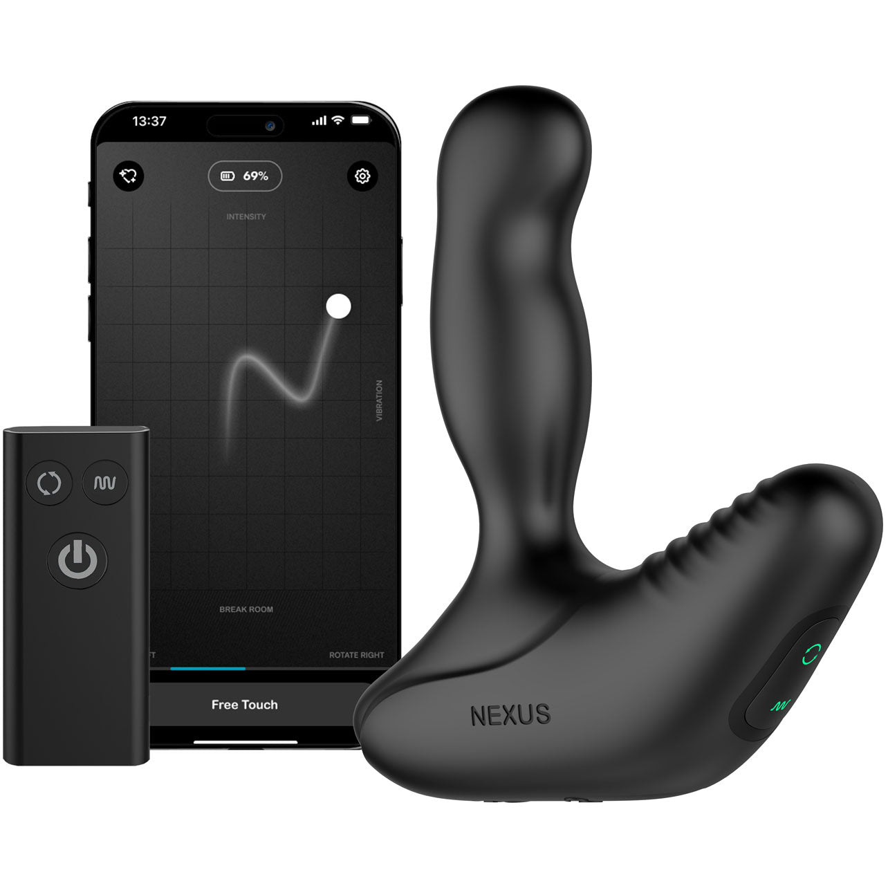 Nexus Revo Stealth App Enabled Rotating Vibrating Prostate Massager With Remote