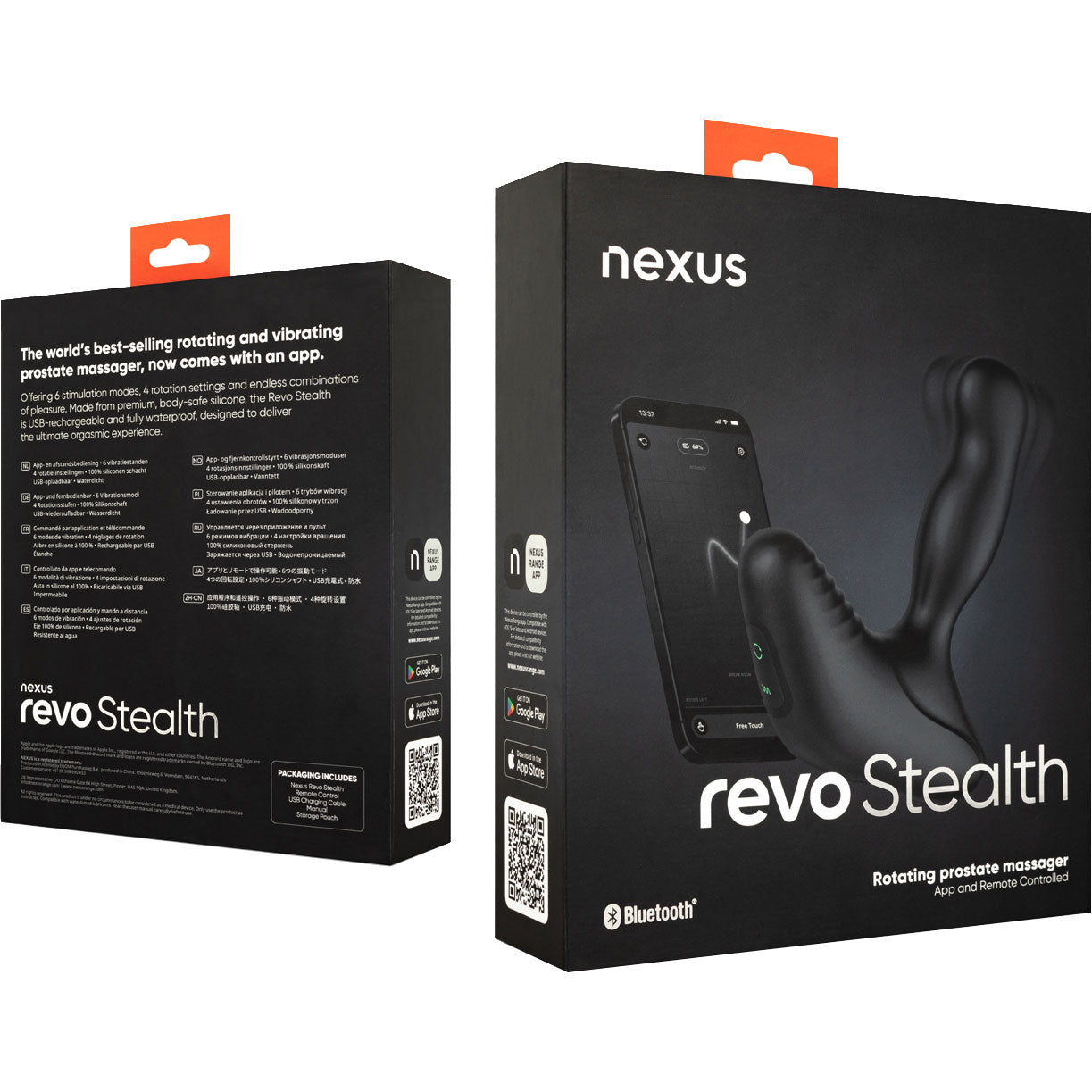Nexus Revo Stealth App Enabled Rotating Vibrating Prostate Massager With Remote