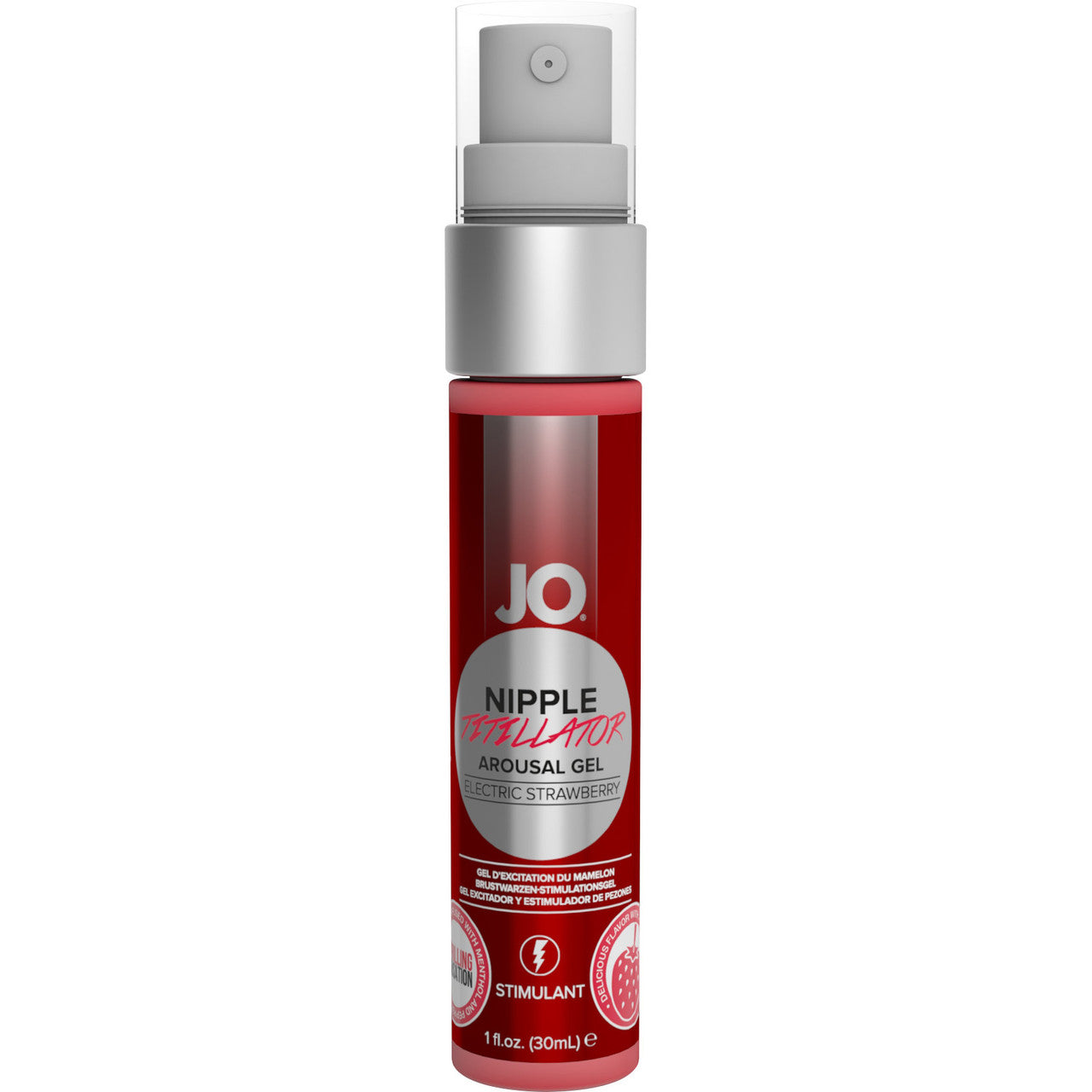 JO Nipple Titillator Arousal Gel Electric Strawberry 1 oz