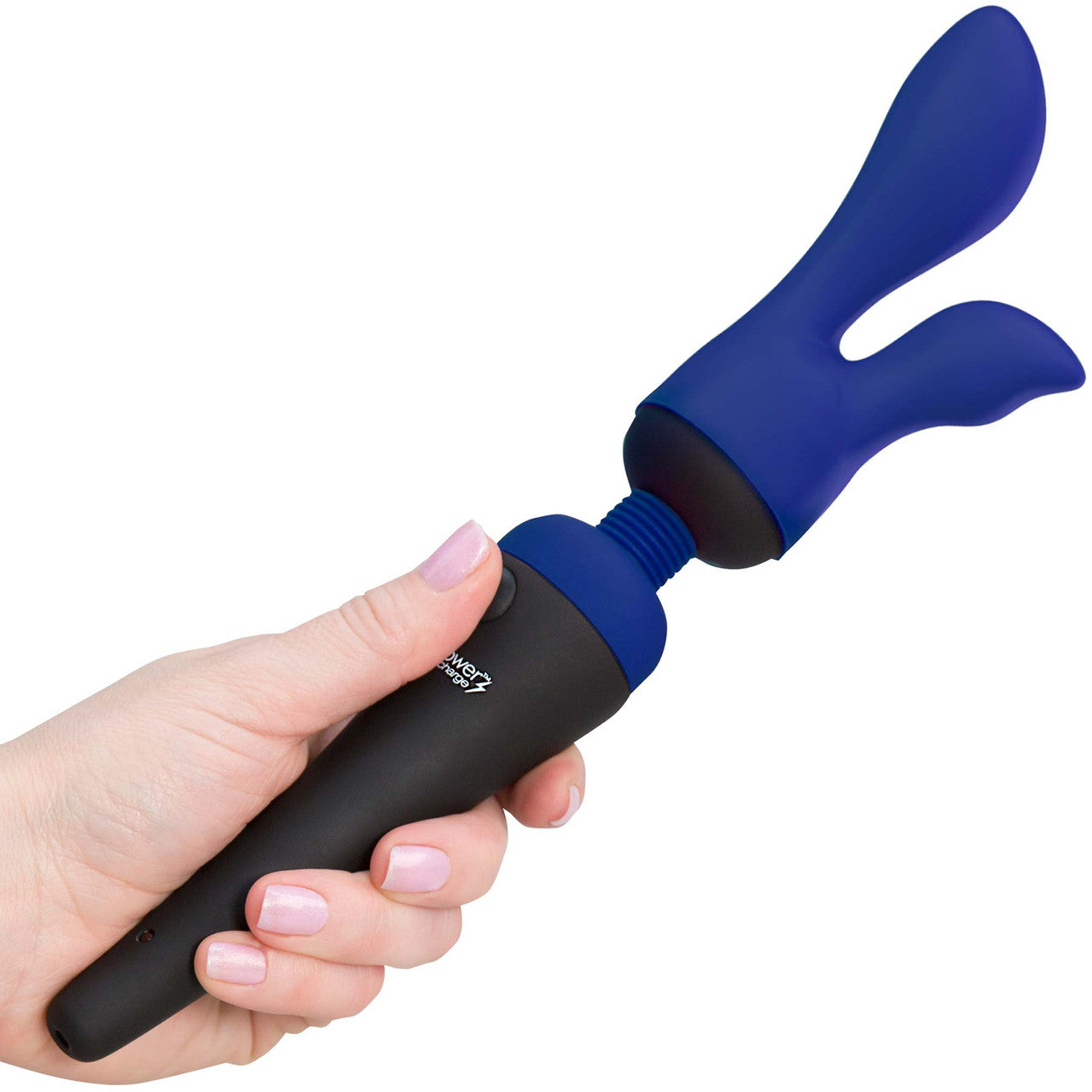 Palm Sensual Silicone Attachments For The PalmPower Wand Massager - Blue