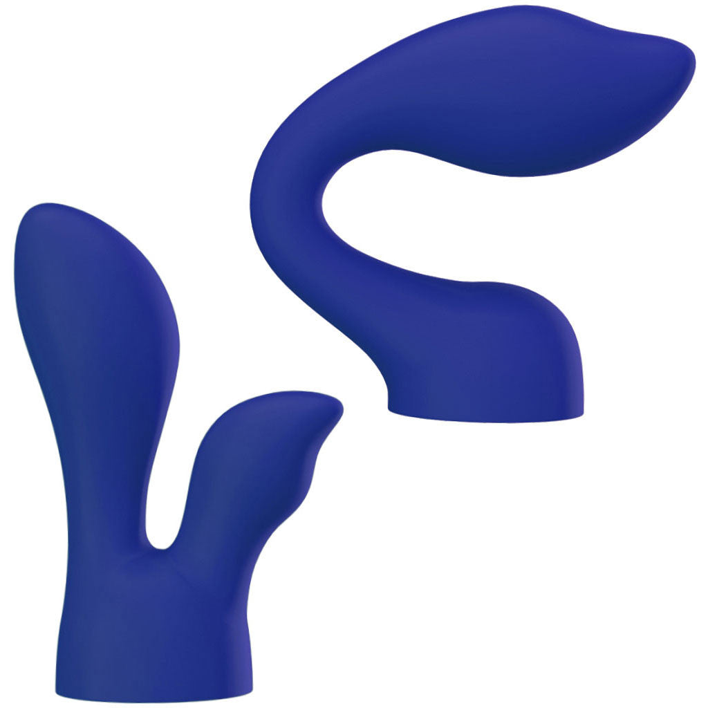 Palm Sensual Silicone Attachments For The PalmPower Wand Massager - Blue