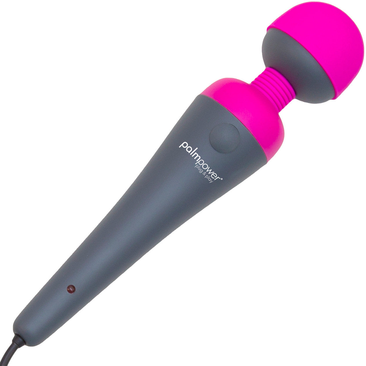 PalmPower Plug & Play Wand Massager With Removable Silicone Cap