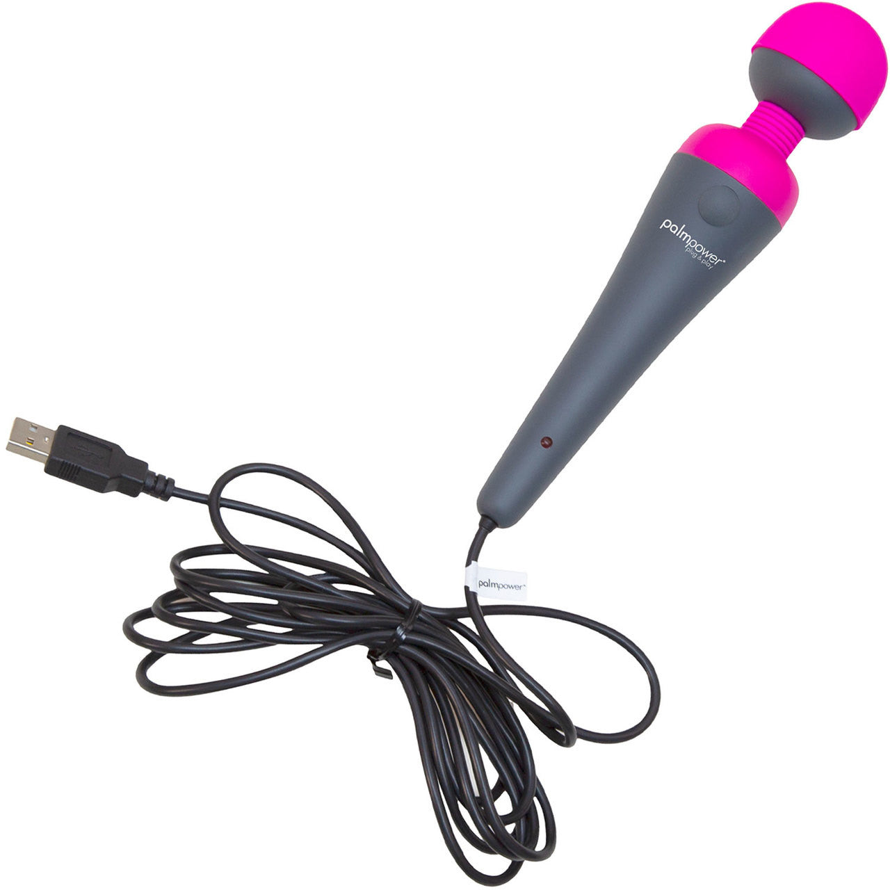 PalmPower Plug & Play Wand Massager With Removable Silicone Cap PalmPower Plug & Play Wand Massager With Removable Silicone Cap