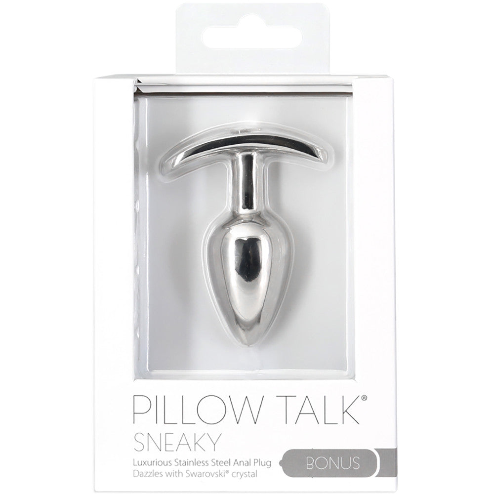 Pillow Talk Luxurious Stainless Steel Anal Plug With Power Bullet Vibrator