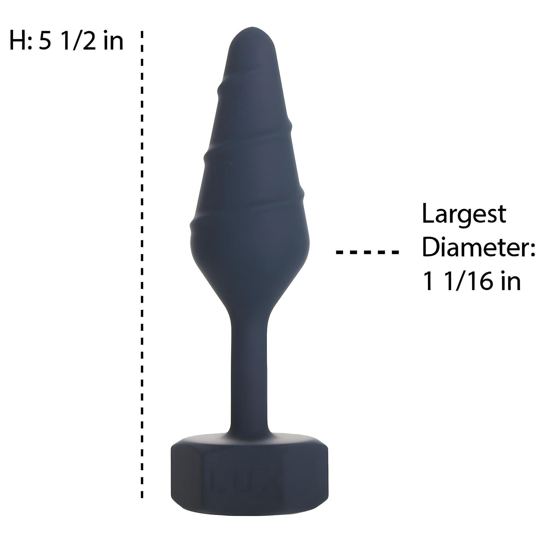 Lux Active Twist Silicone Anal Plug - Small