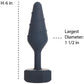 Lux Active Twist Silicone Anal Plug - Large