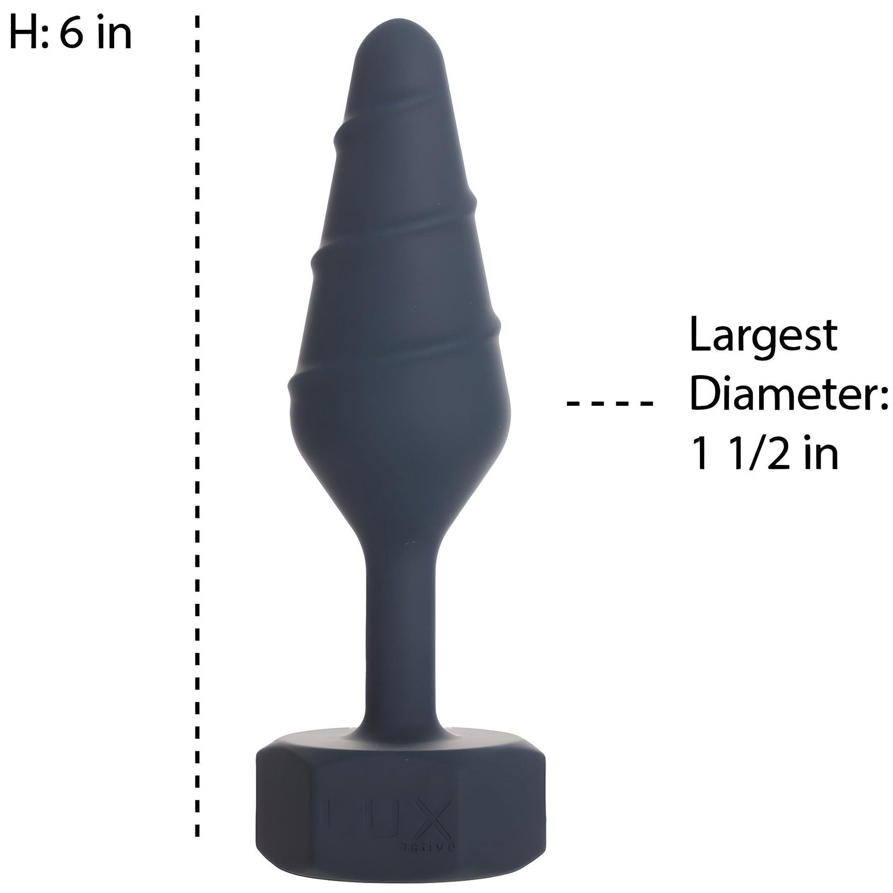 Lux Active Twist Silicone Anal Plug - Large