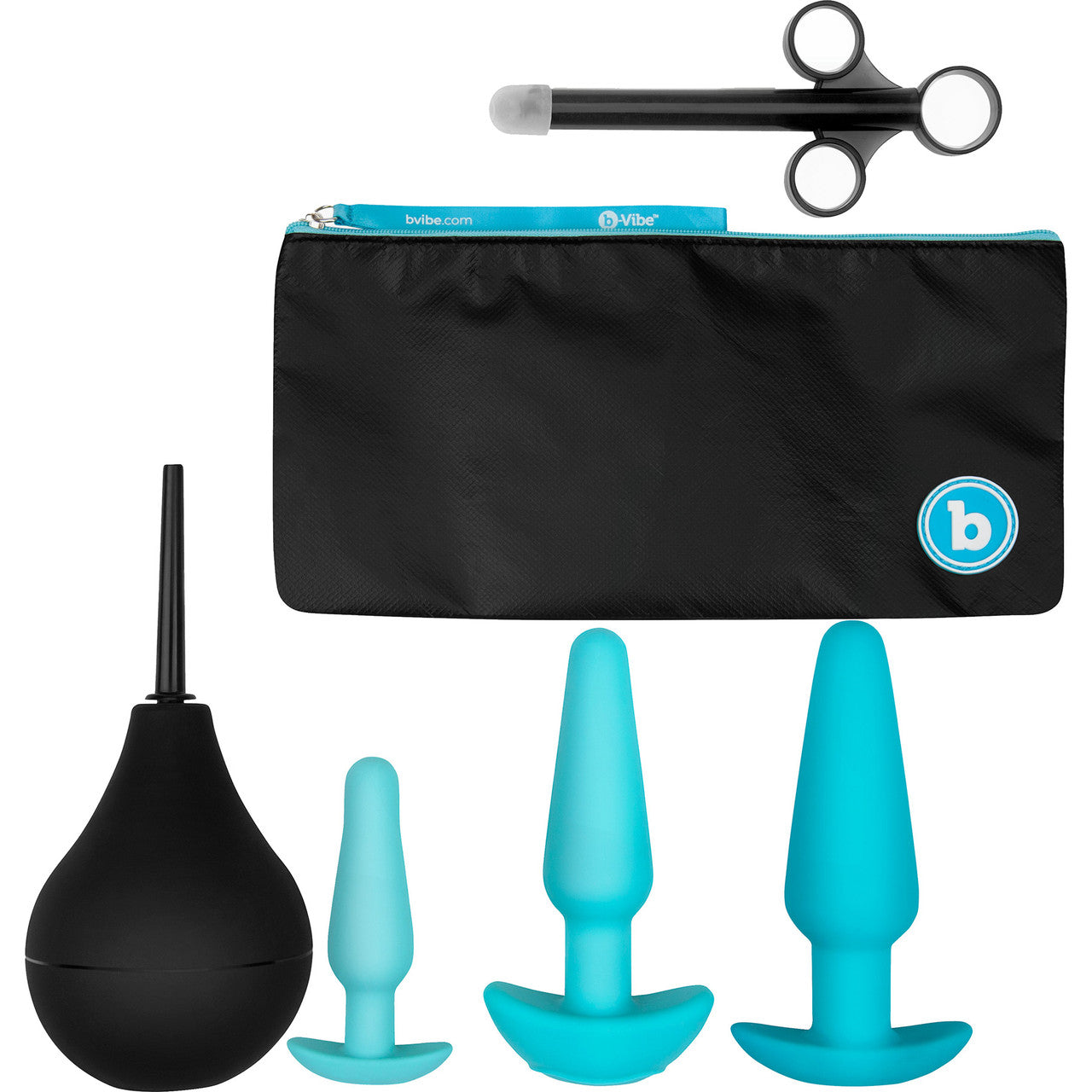 b-Vibe Anal Training & Education Set With 3 Plugs & Instructional Guide - Teal