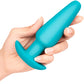 b-Vibe Anal Training & Education Set With 3 Plugs & Instructional Guide - Teal