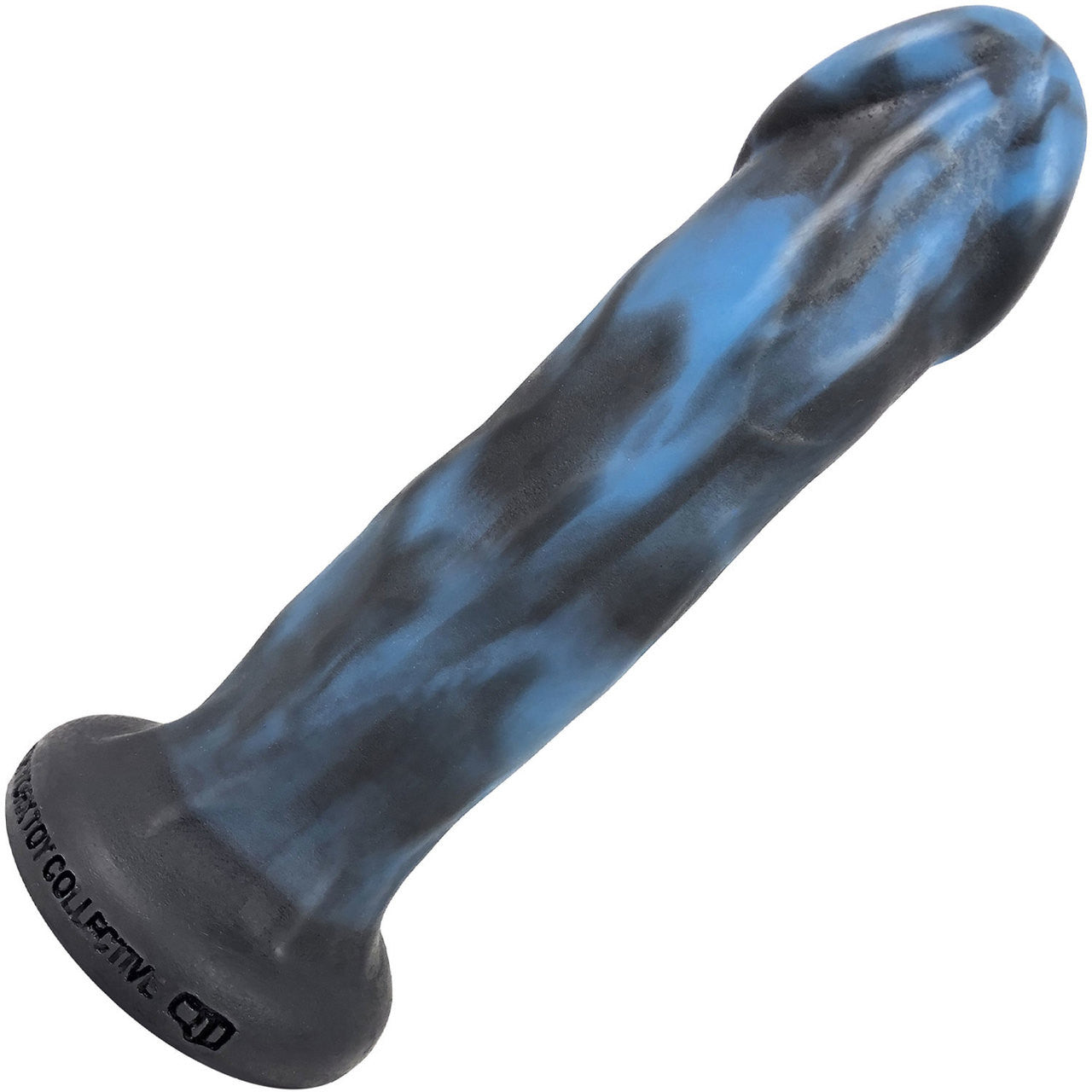 Carter Pack And Play Silicone Dildo by New York Toy Collective - Blue & Black