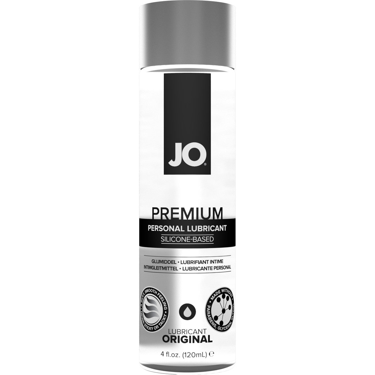 JO Premium Original Silicone Personal Lubricant 4 fl oz