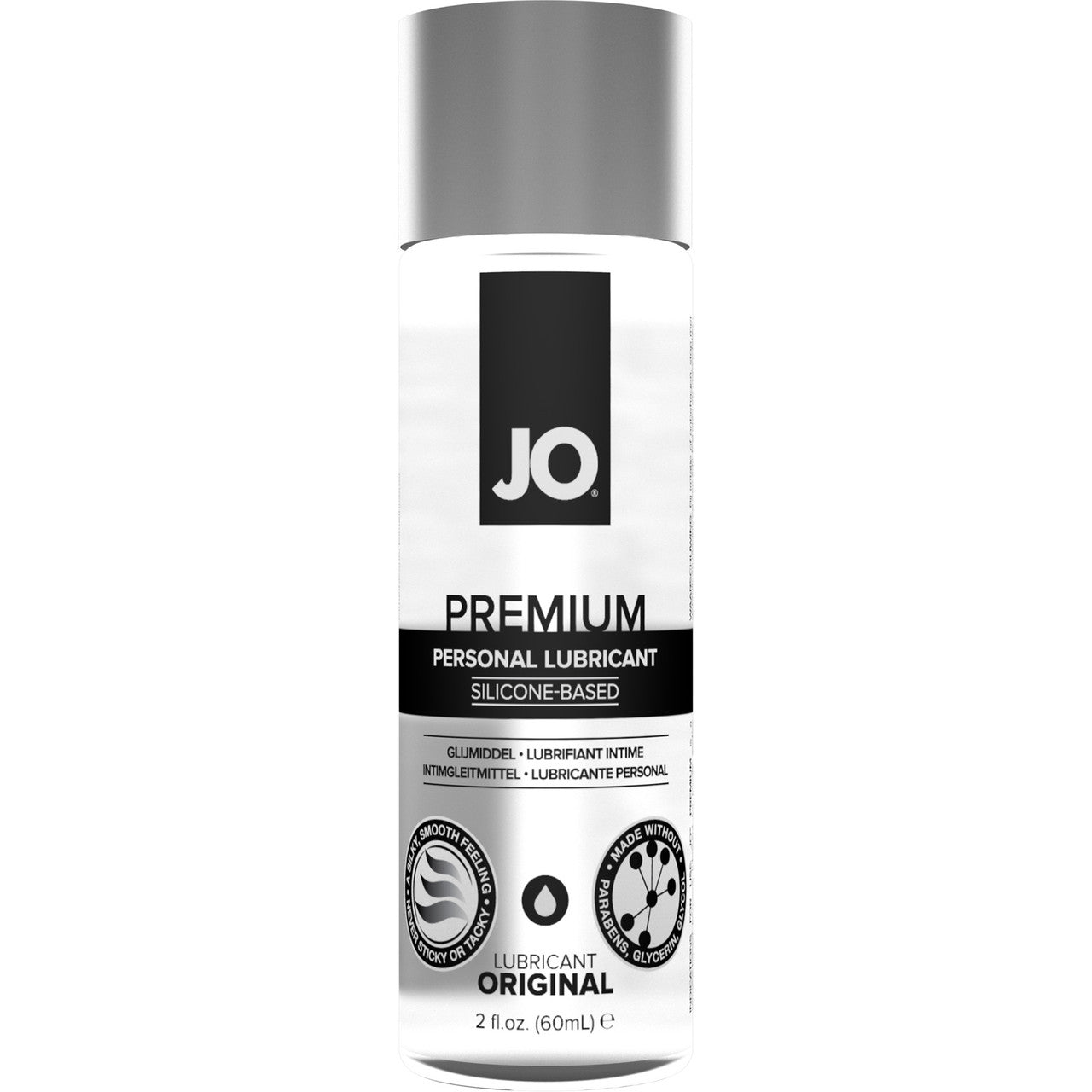 JO Premium Original Silicone Personal Lubricant 2 fl oz