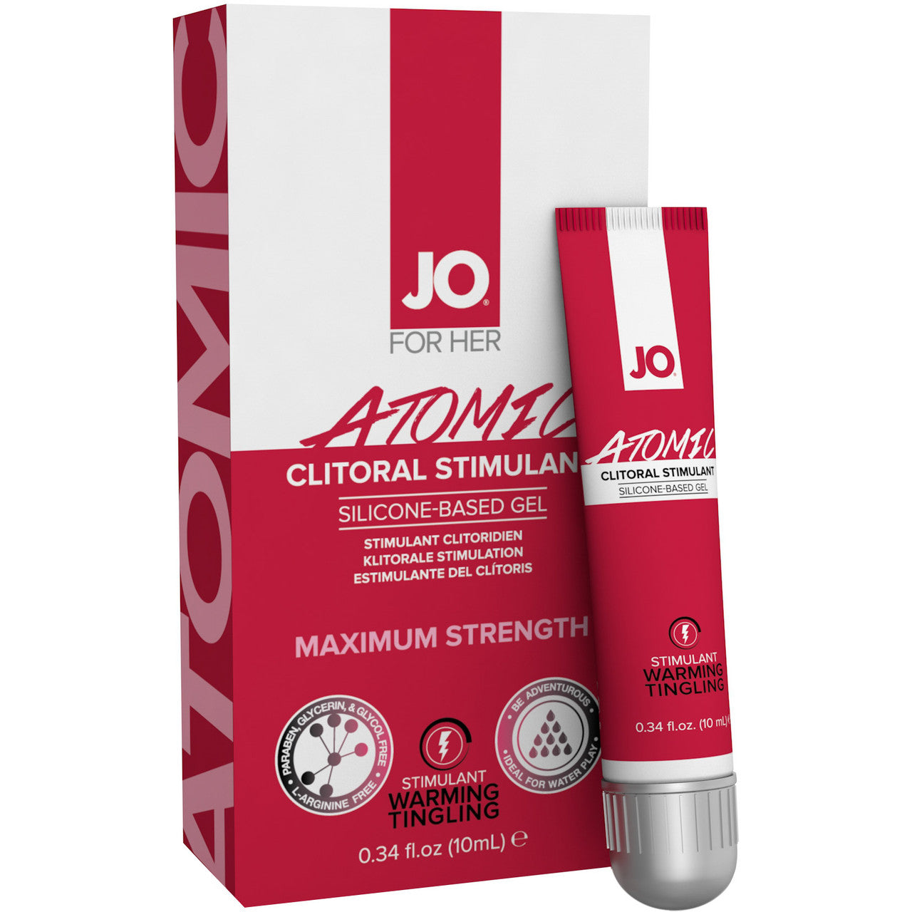 JO Atomic Maximum Strength Silicone Clitoral Stimulant Gel .34 oz