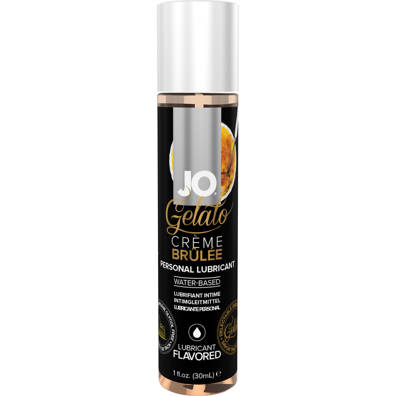 JO Gelato Creme Brulee Water Based Personal Lubricant 1 fl oz