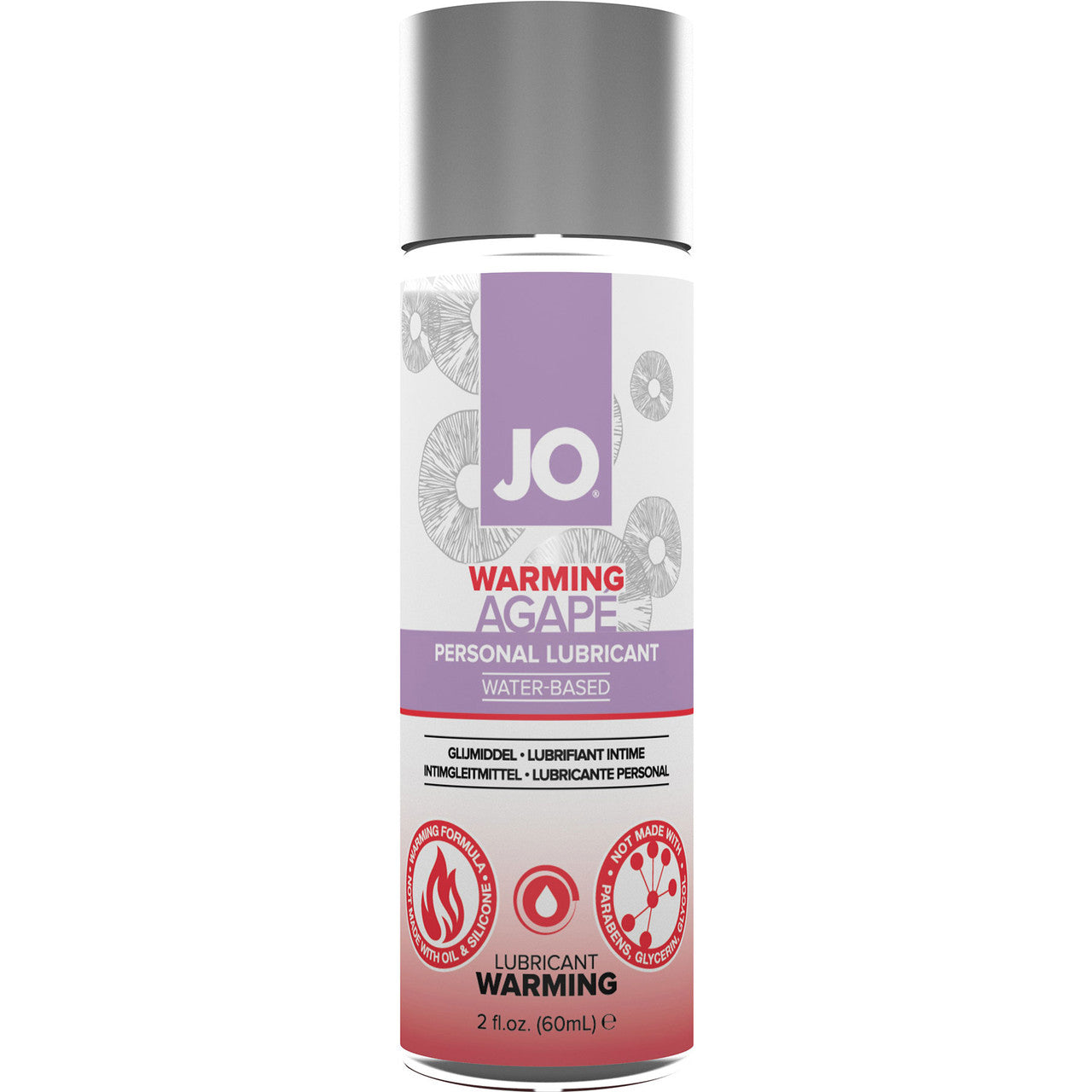 JO Agapé Warming Water Based Personal Lubricant 2 fl oz