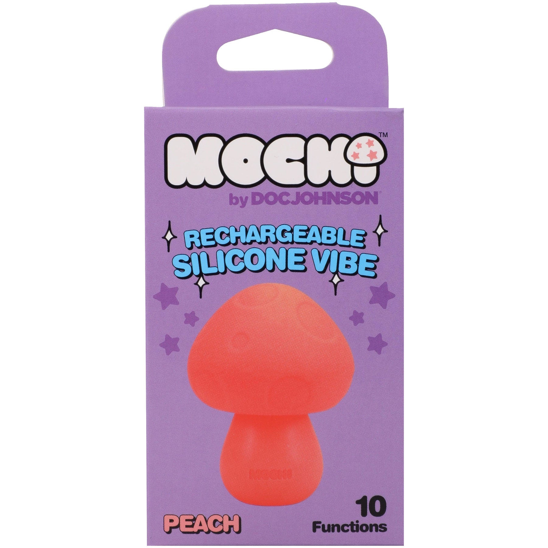 Mochi Mushroom Vibe 10 Function Silicone Rechargeable Vibrator - Orange