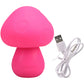 Mochi Mushroom Vibe 10 Function Silicone Rechargeable Vibrator - Pink