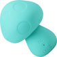 Mochi Mushroom Vibe 10 Function Silicone Rechargeable Vibrator - Teal