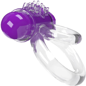 4B DoubleO 6 Super-Powered Vibrating Double Cock Ring By Screaming O - Grape