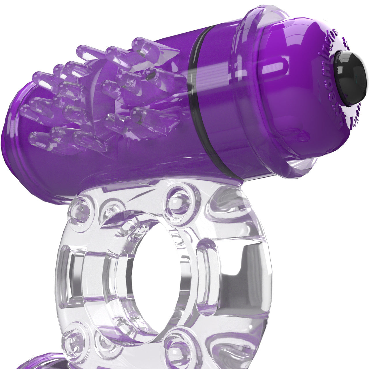 4B Double Wammy Dual Motor Vibrating Cock Ring By Screaming O - Grape