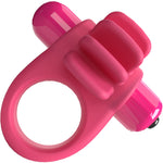 4B Skooch Vibrating Silicone Cock Ring By Screaming O - Strawberry