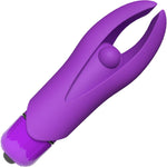 4T Screamin Demon Mini Vibrating Bullet With Silicone Horned Sleeve By Screaming O - Grape