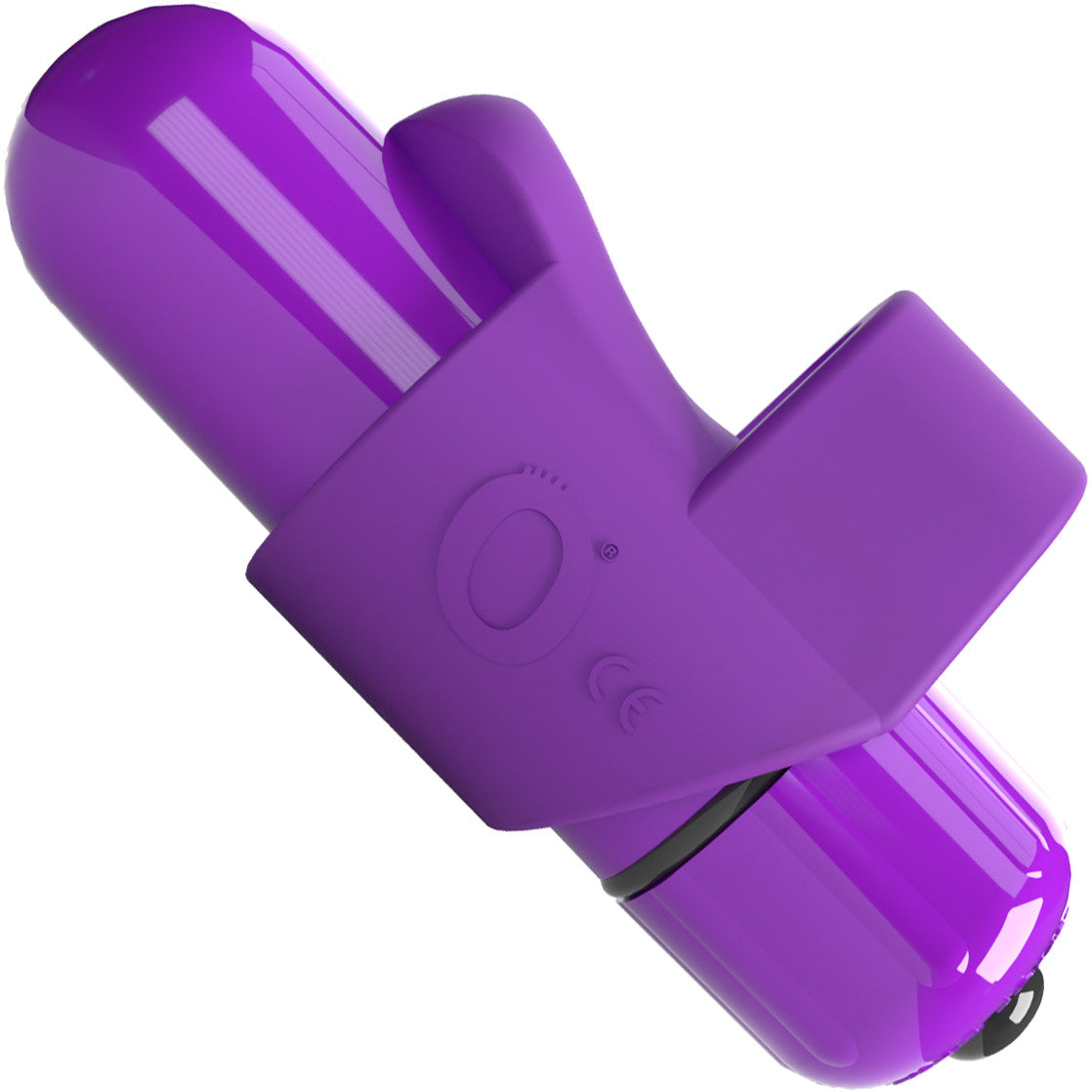 4T FingO Slim Silicone Fingertip Bullet Vibrator By Screaming O - Grape