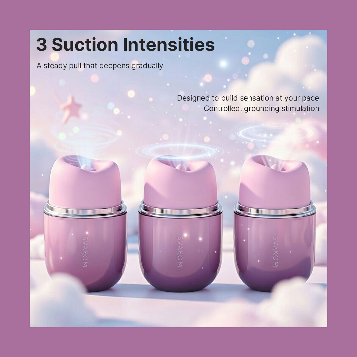 KLITTY Triple-Action Tongue Licking & Suction Vibrator By SVAKOM