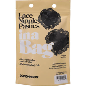 In A Bag Black Lace Nipple Pasties By Doc Johnson