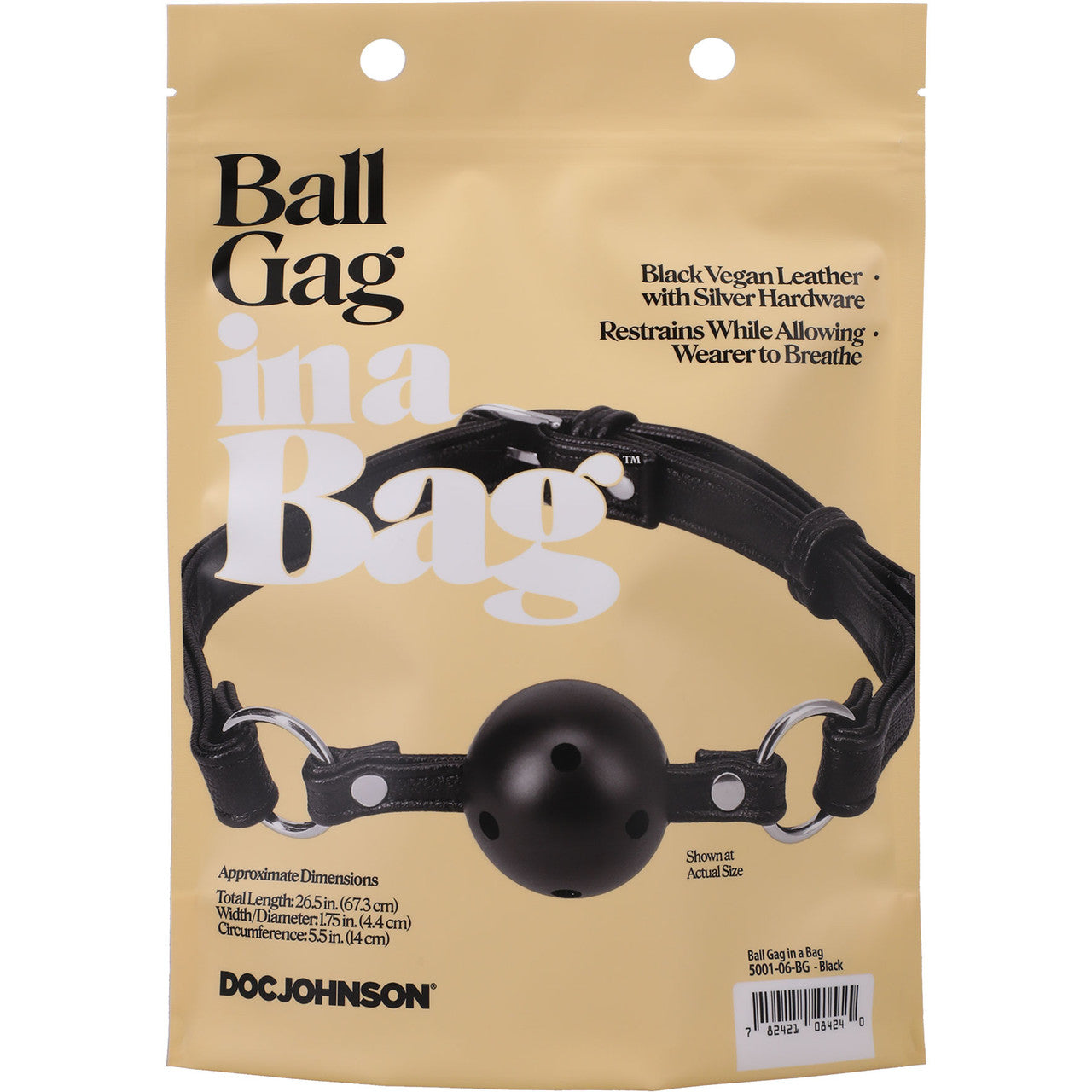 In A Bag Breathable Ball Gag By Doc Johnson