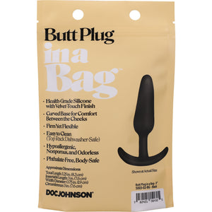 In A Bag 3" Silicone Butt Plug By Doc Johnson