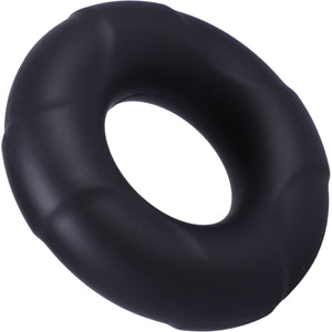 In A Bag Black Silicone C-Ring By Doc Johnson