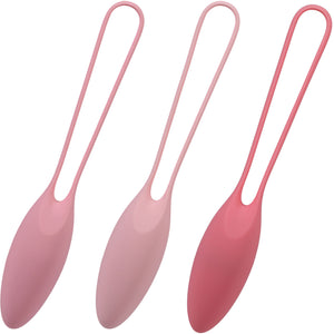 In A Bag 3 Piece Silicone Kegel Trainer Set By Doc Johnson