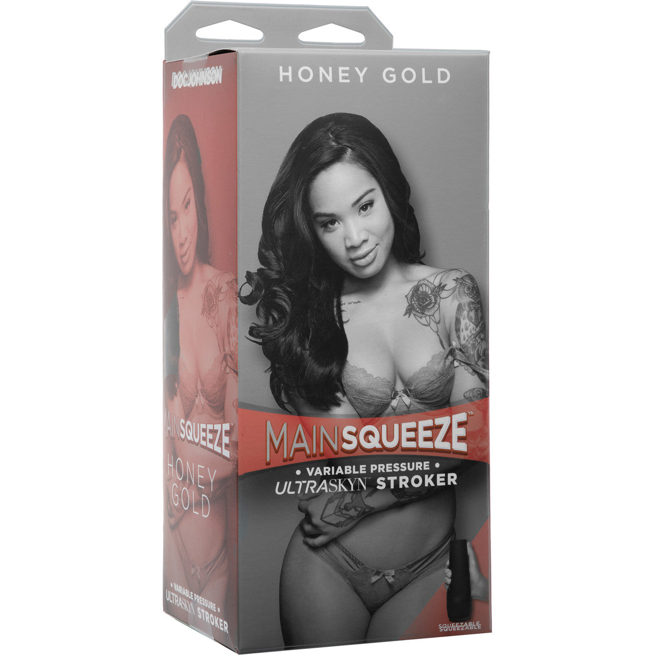 Main Squeeze Honey Gold Penis Masturbator by Doc Johnson