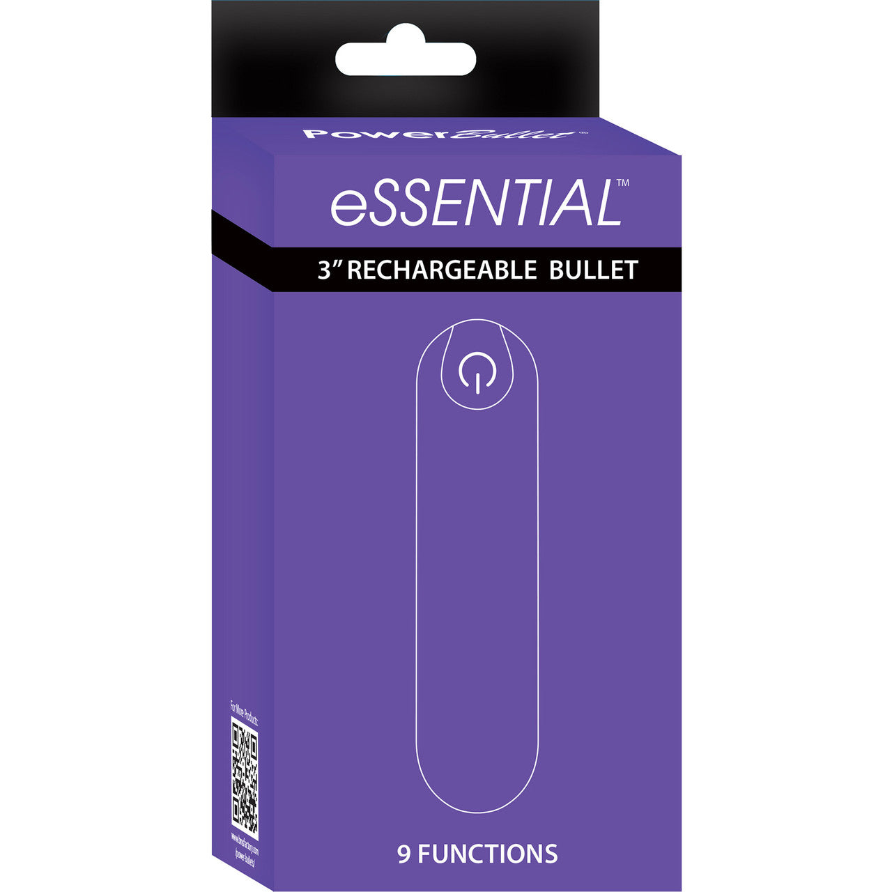 PowerBullet Essential Rechargeable Vibrating Bullet - Purple