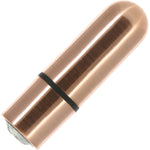 PowerBullet First Class Mini Bullet Vibrator With Crystal Button & Key Chain Pouch - Rose Gold