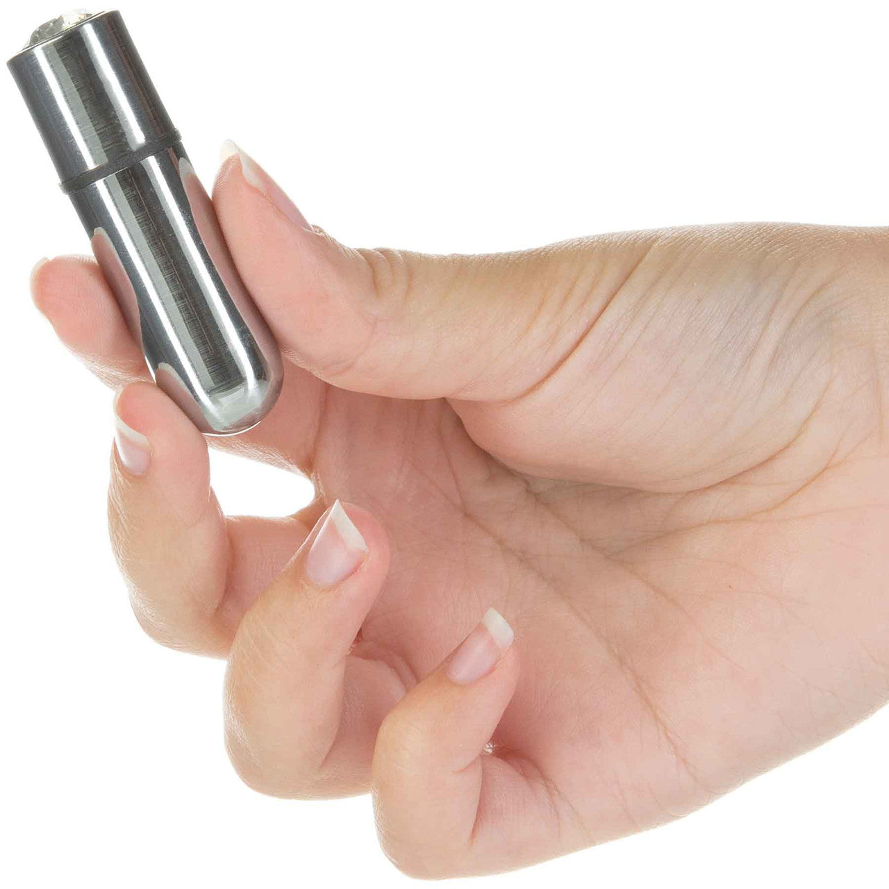 Rechargeable Mini Bullet Vibrator - Silver Rechargeable Mini Bullet Vibrator - Silver
