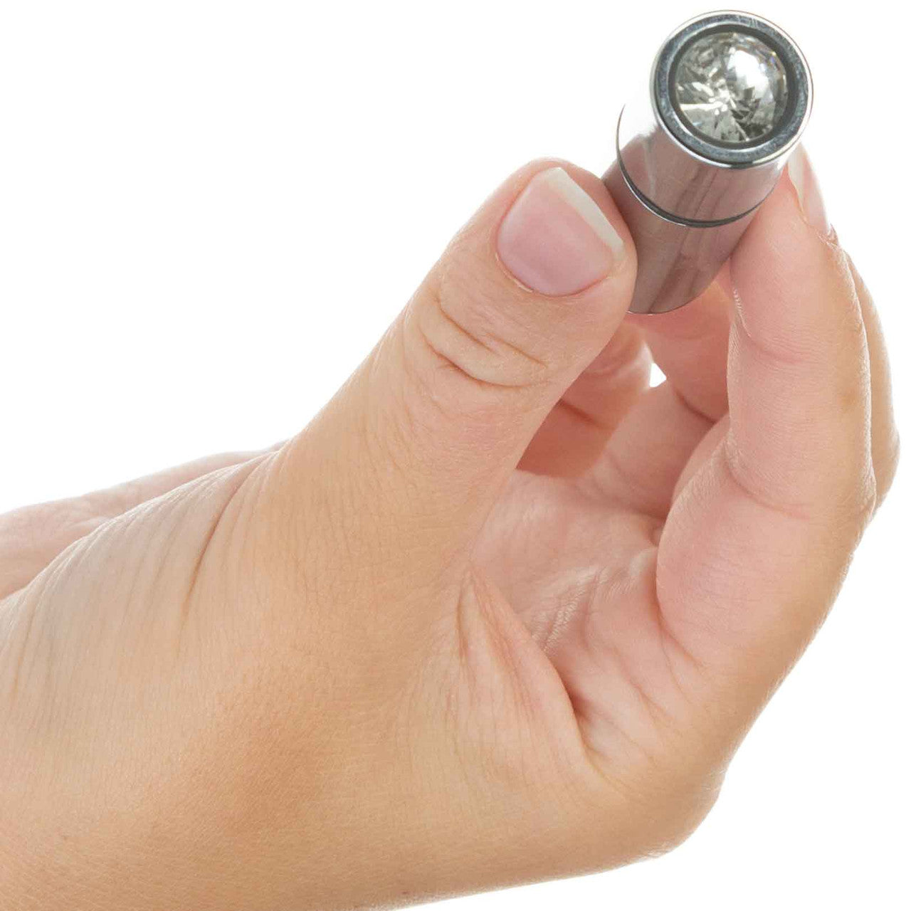Rechargeable Mini Bullet Vibrator - Silver Rechargeable Mini Bullet Vibrator - Silver