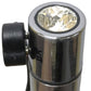 PowerBullet First Class Rechargeable Mini Bullet Vibrator With Crystal Button & Key Chain Pouch - Silver