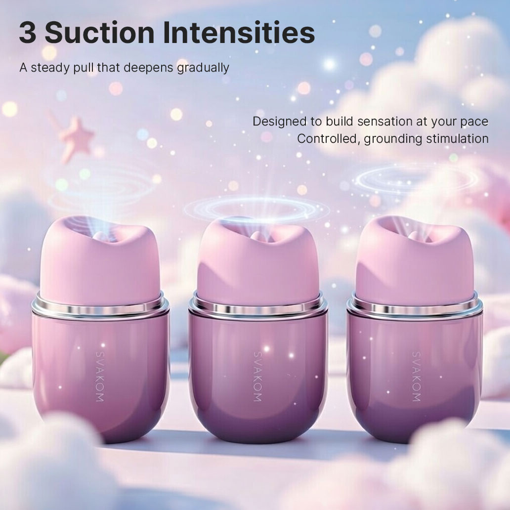 KLITTY Triple-Action Tongue Licking & Suction Vibrator By SVAKOM