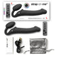 Strap-on-Me Silicone Vibrating Remote Control Strapless Strap-On - Large Black