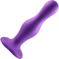 Strap-on-Me Hybrid Collection Curvy Silicone Suction Cup Dildo - XXL Metallic Purple