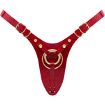 Strap-on-Me Fabulous Faux Leather Harness - Red